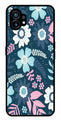 Flower Leaves Design Metal Mobile Case for Nothing Phone 1   (Design No -50)