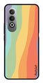 Muted Rainbow Metal Mobile Case for OnePlus Nord CE4 (Design No -02)