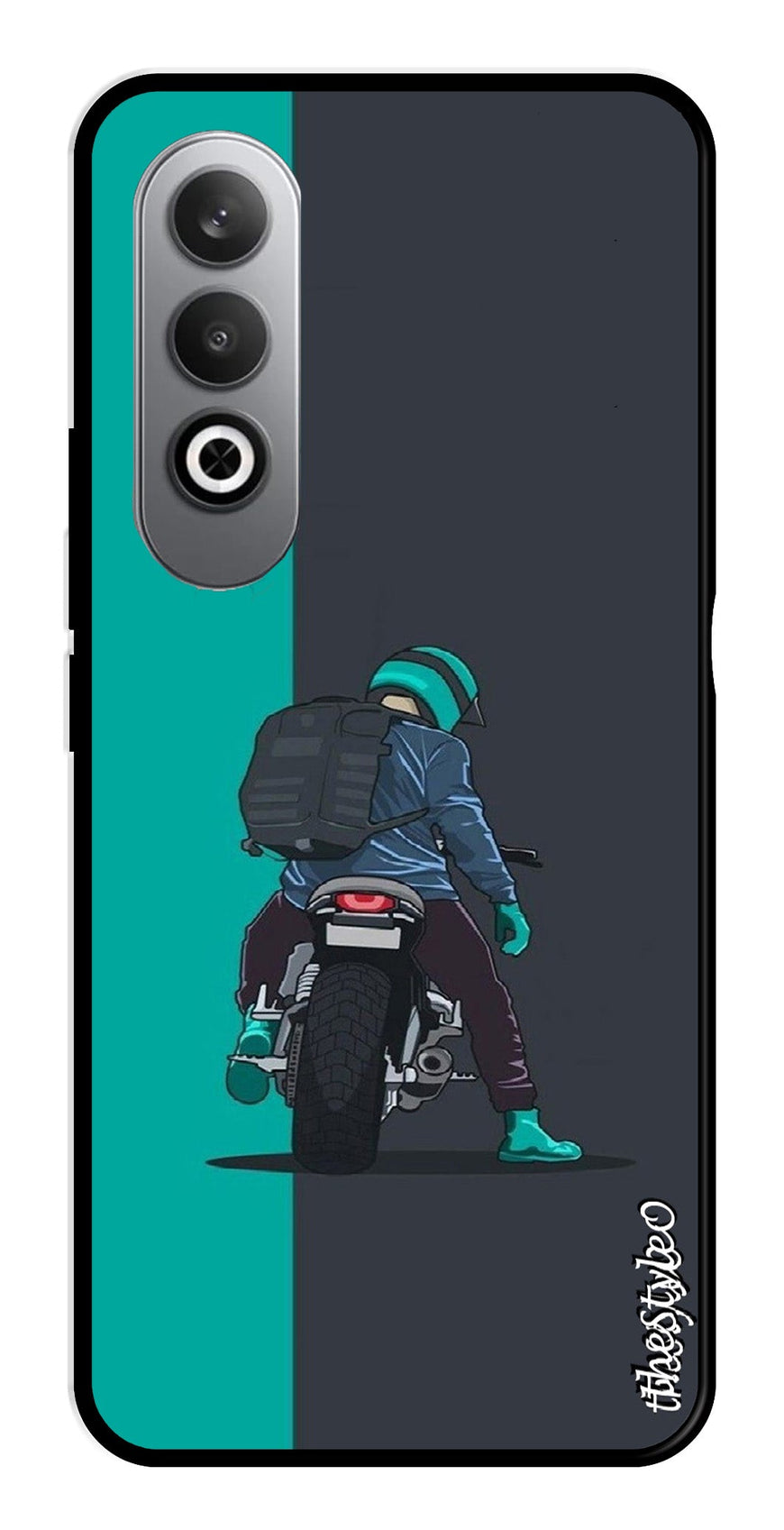 Bike Lover Metal Mobile Case for OnePlus Nord CE4 (Design No -05)