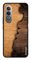 Wooden Design Metal Mobile Case for OnePlus Nord CE4 (Design No -13)