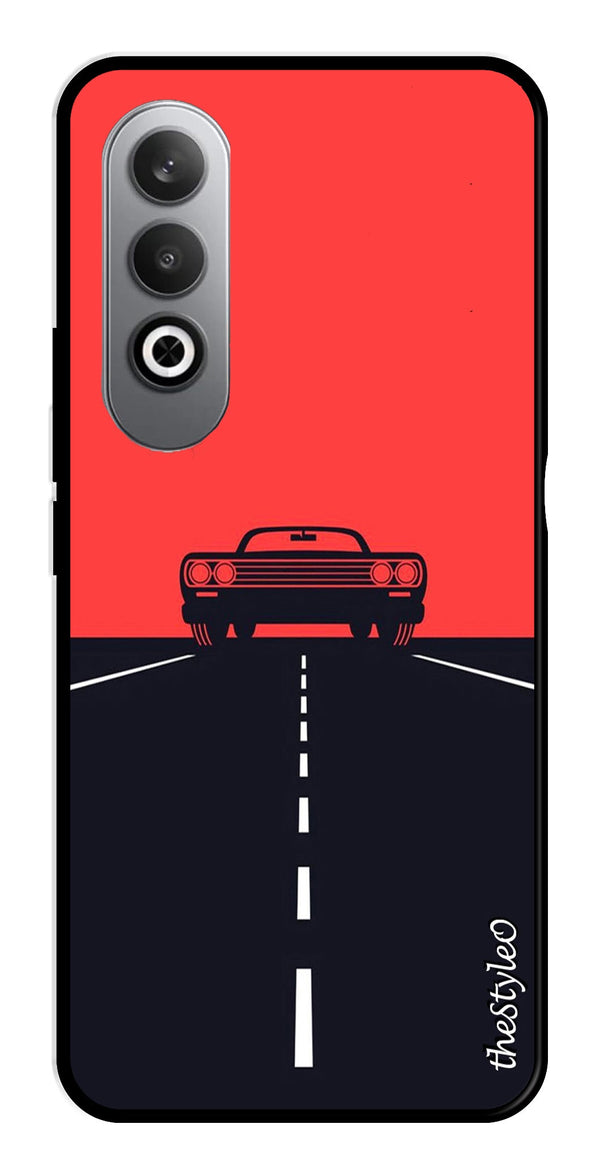 Owls Pattern Metal Mobile Case for OnePlus Nord CE4 (Design No -20)