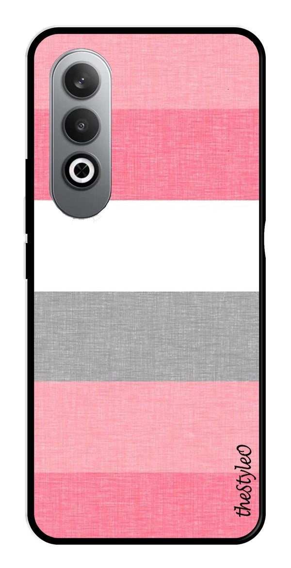 Hearts Pattern Metal Mobile Case for OnePlus Nord CE4 (Design No -22)