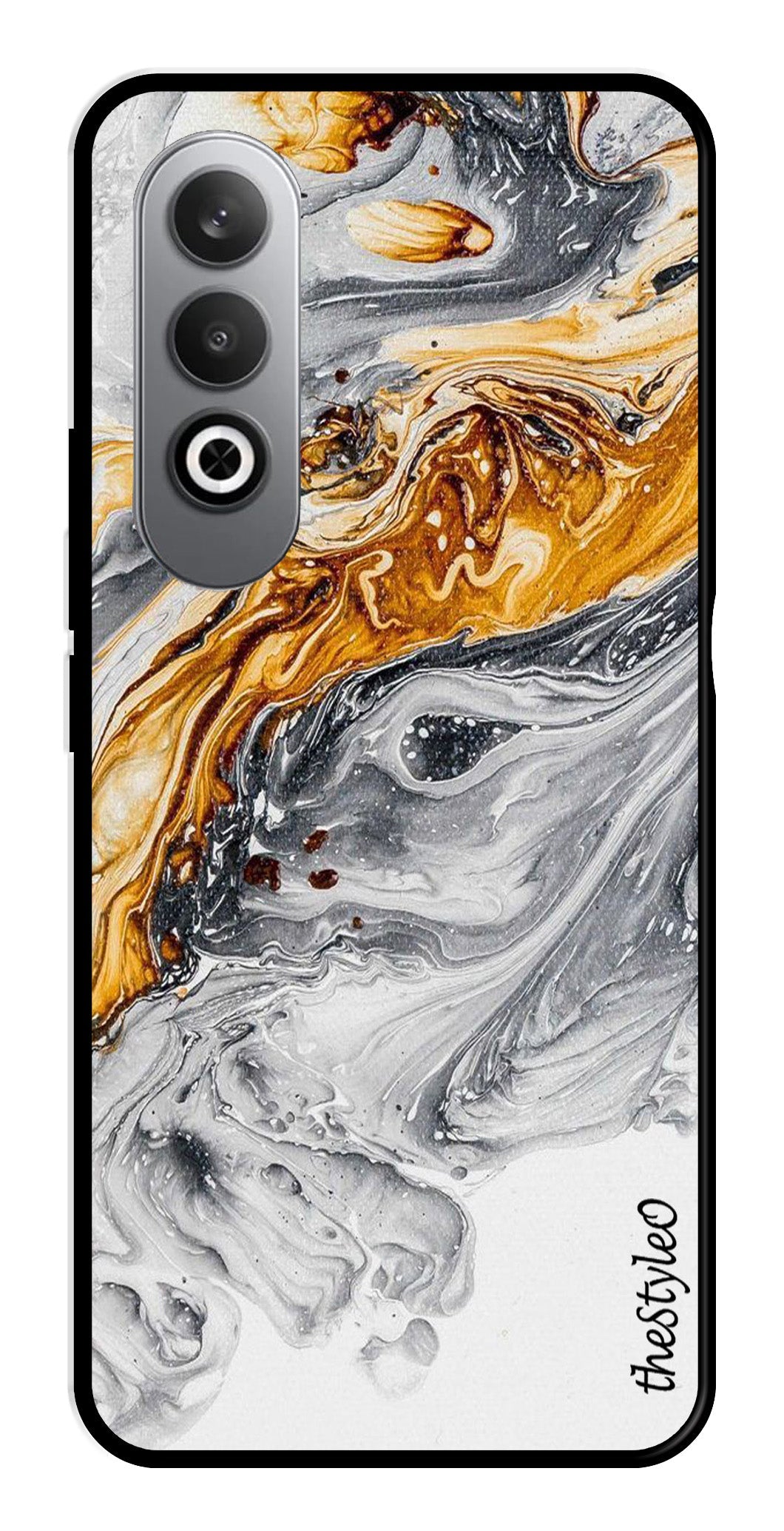 Army Pattern Metal Mobile Case for OnePlus Nord CE4 (Design No -35)