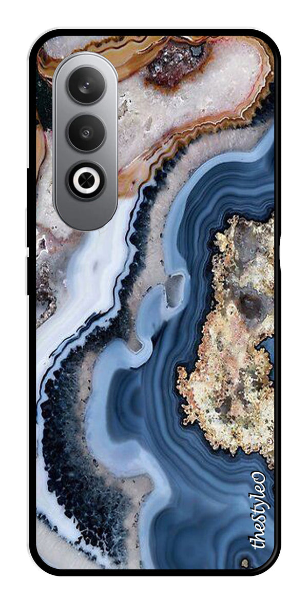Floral Pattern Metal Mobile Case for OnePlus Nord CE4 (Design No -52)