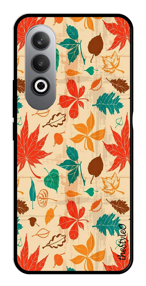 Autumn leaves Metal Mobile Case for OnePlus Nord CE4 (Design No -55)
