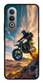 Bike Rider Metal Mobile Case for OnePlus Nord CE4 (Design No -59)