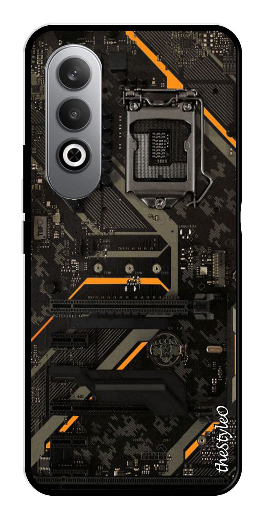 Circuit Design Metal Mobile Case for OnePlus Nord CE4 (Design No -63)