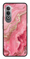 Pink Marble Metal Mobile Case for OnePlus Nord CE4 (Design No -66)