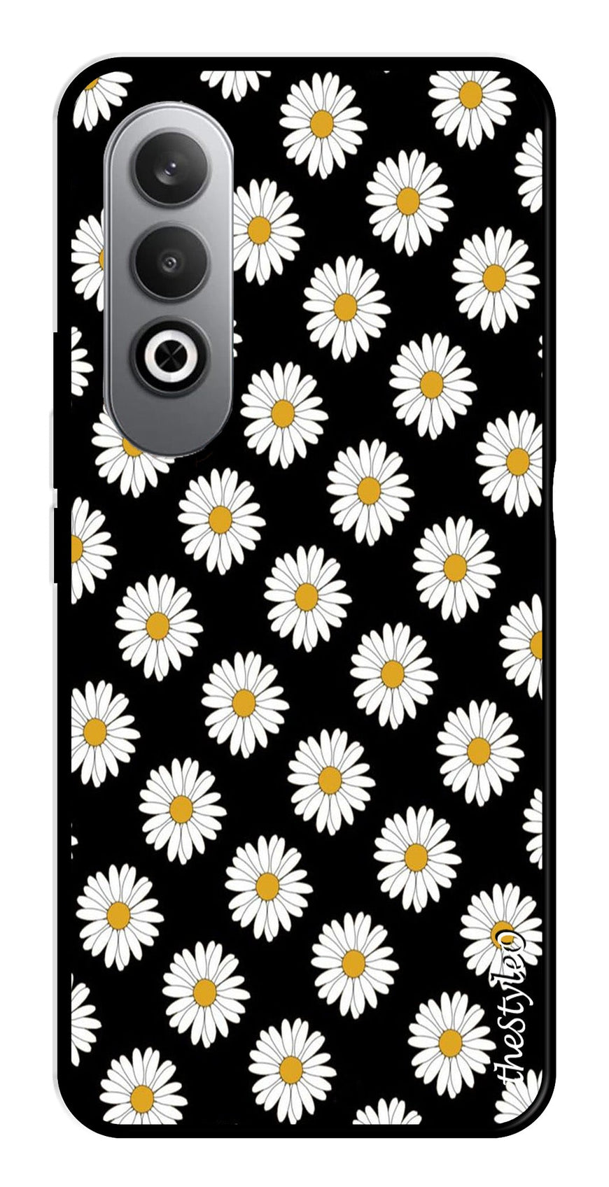 Daisy Flower Metal Mobile Case for OnePlus Nord CE4 (Design No -75)