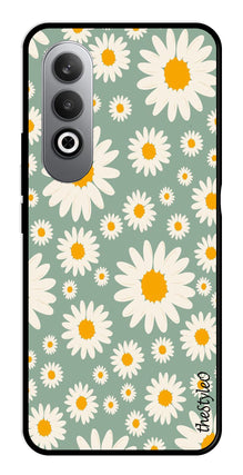 Floral Design Metal Mobile Case for OnePlus Nord CE4