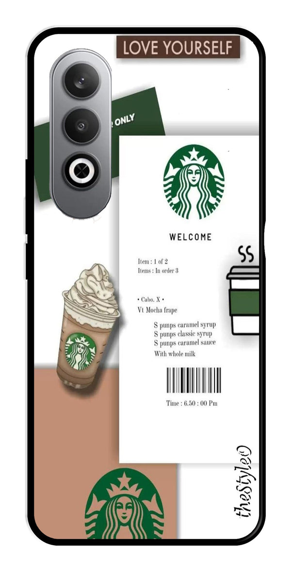 Starbucks Metal Mobile Case for OnePlus Nord CE4 (Design No -91)