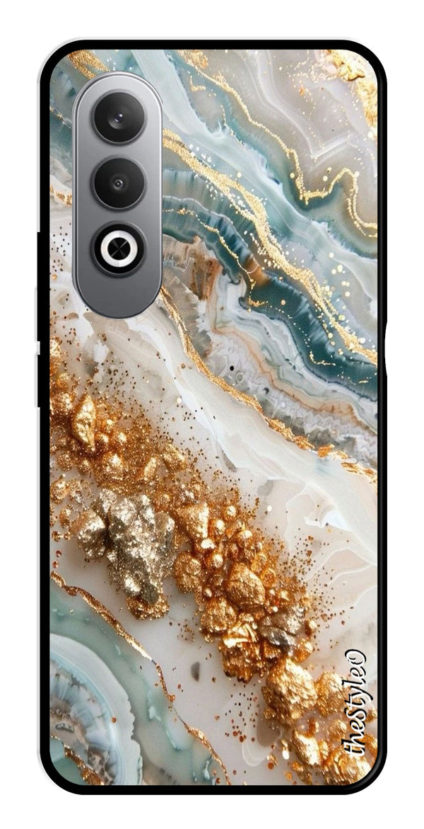 Marble Design Metal Mobile Case for OnePlus Nord CE4 (Design No -92)
