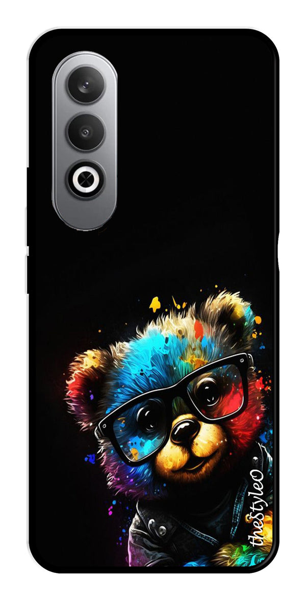 Teddy Bear Metal Mobile Case for OnePlus Nord CE4 (Design No -94)