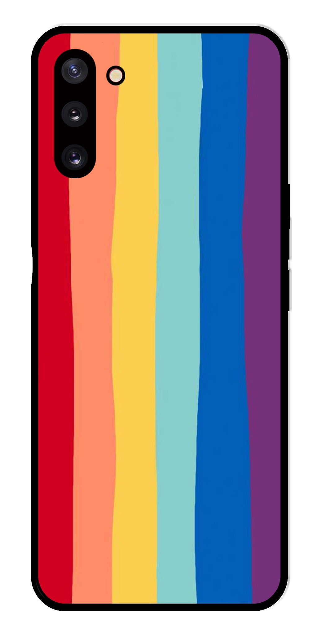 Rainbow MultiColor Metal Mobile Case for Samsung Galaxy Note 10   (Design No -03)