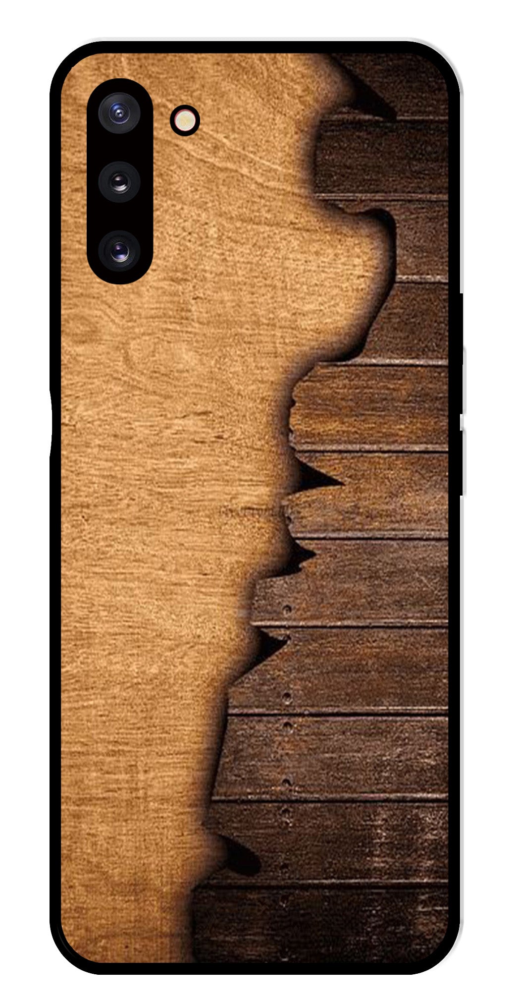 Wooden Design Metal Mobile Case for Samsung Galaxy Note 10   (Design No -13)