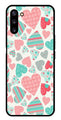 Hearts Pattern Metal Mobile Case for Samsung Galaxy Note 10   (Design No -22)