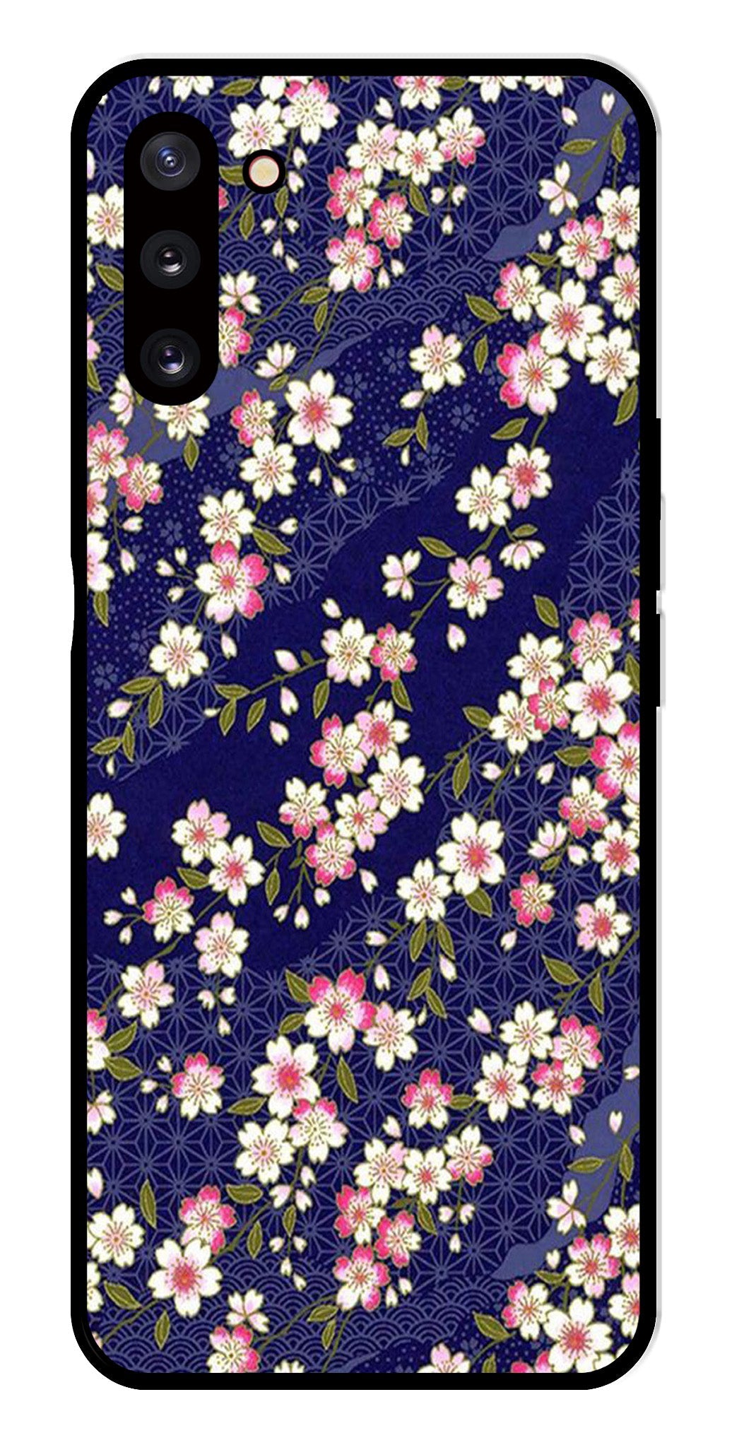 Flower Design Metal Mobile Case for Samsung Galaxy Note 10   (Design No -25)