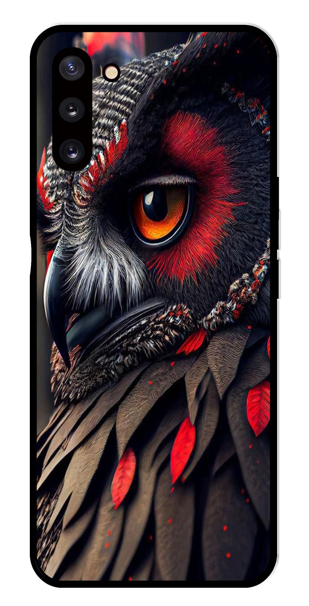 Owl Design Metal Mobile Case for Samsung Galaxy Note 10   (Design No -26)