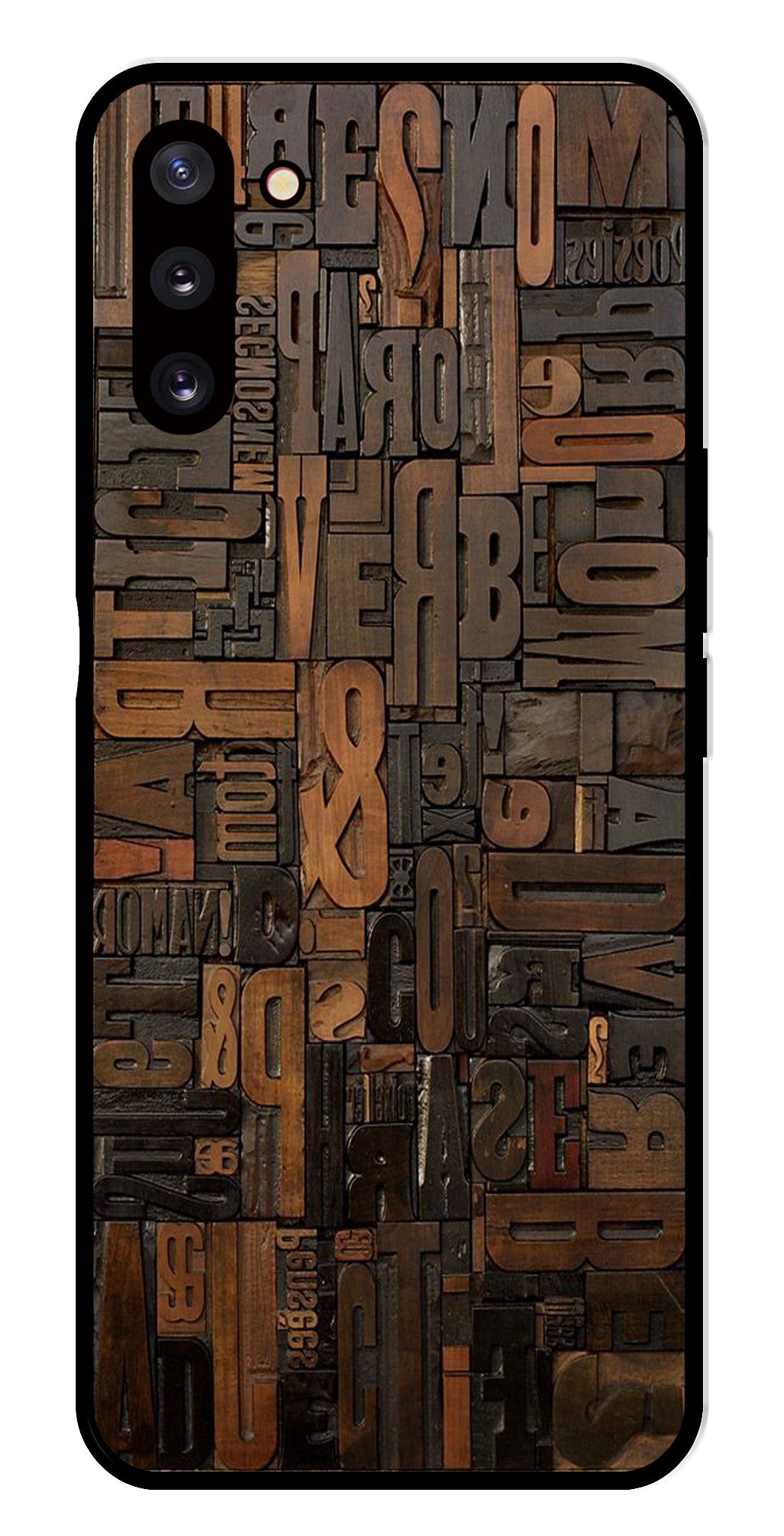 Alphabets Metal Mobile Case for Samsung Galaxy Note 10   (Design No -32)