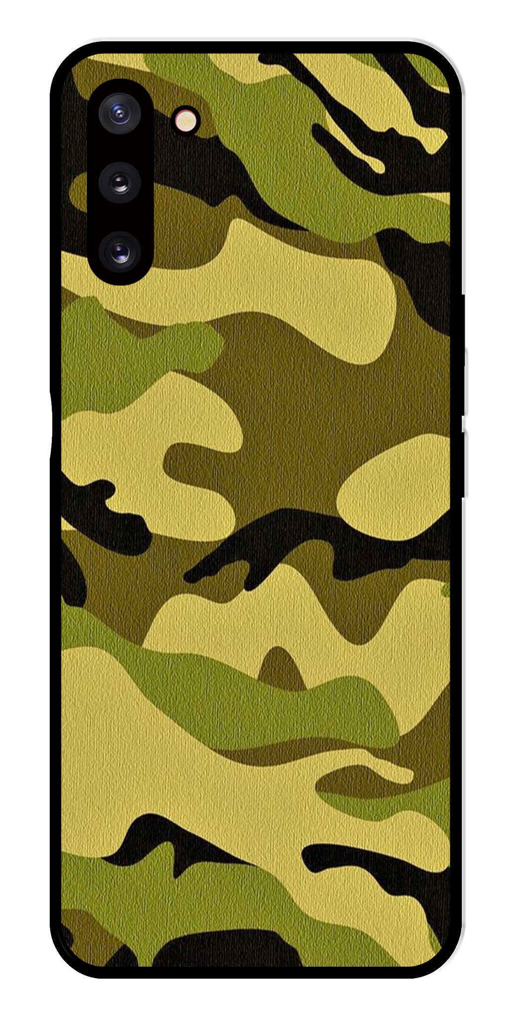Army Pattern Metal Mobile Case for Samsung Galaxy Note 10   (Design No -35)