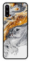 Marble Pattern Metal Mobile Case for Samsung Galaxy Note 10   (Design No -36)