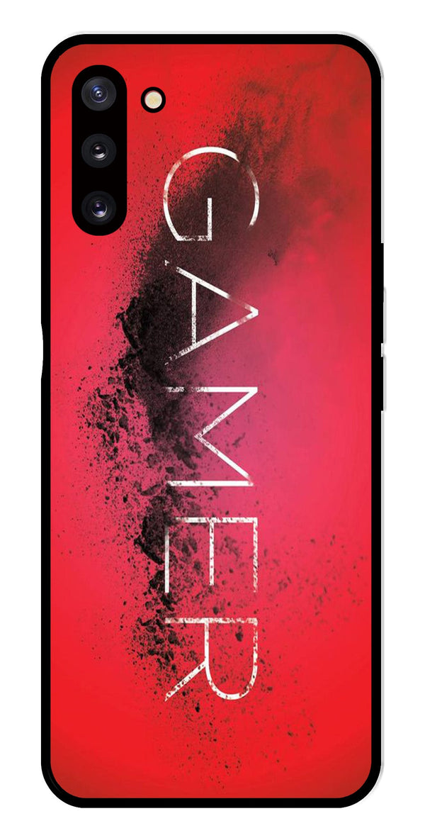 Gamer Pattern Metal Mobile Case for Samsung Galaxy Note 10   (Design No -41)