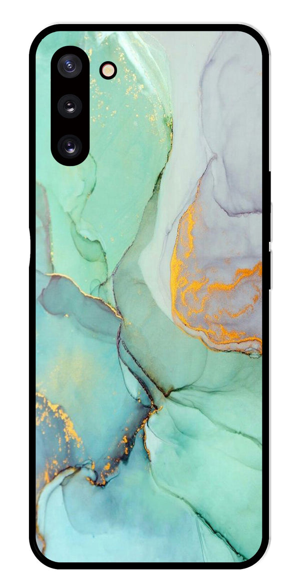 Marble Design Metal Mobile Case for Samsung Galaxy Note 10   (Design No -46)