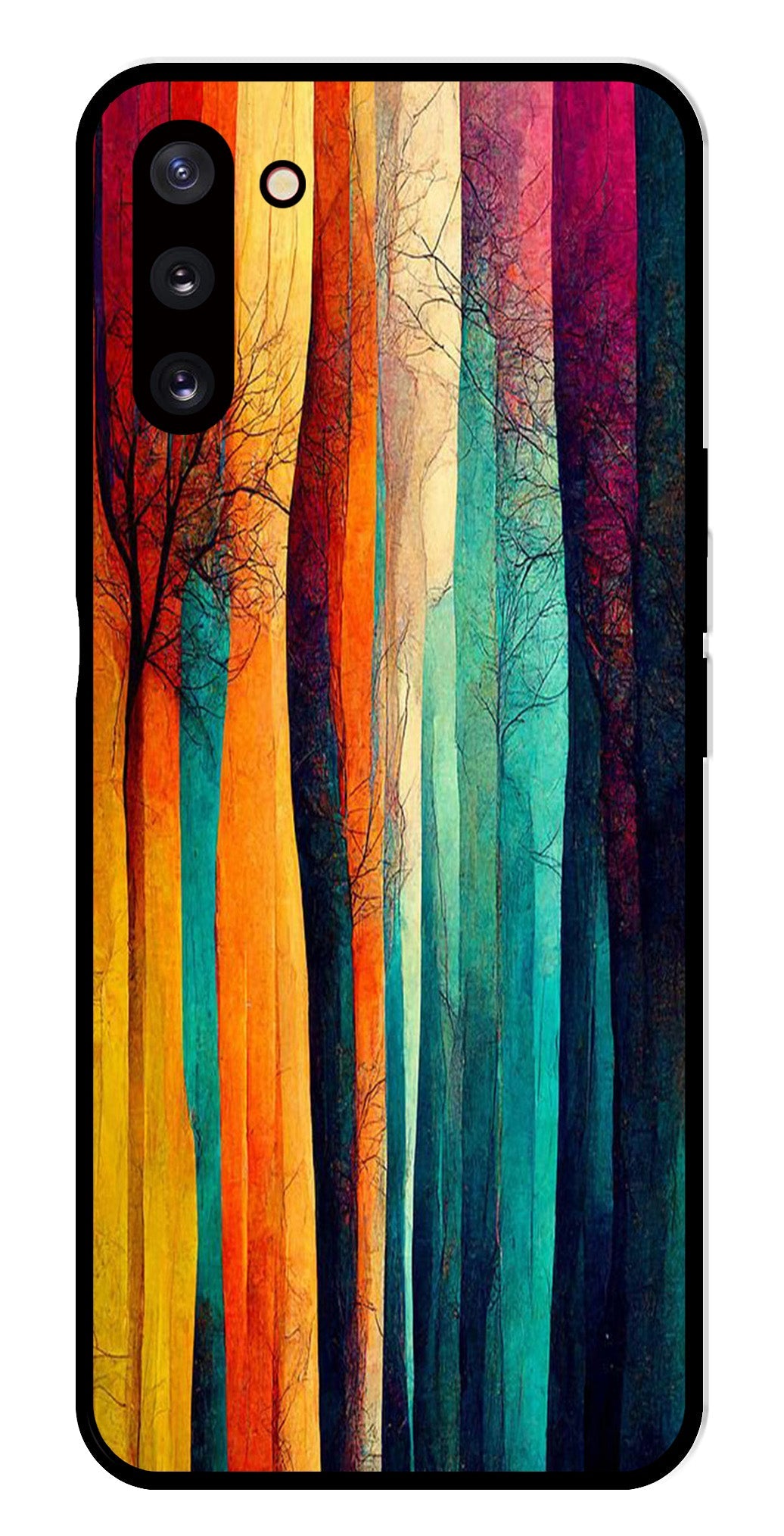 Modern Art Colorful Metal Mobile Case for Samsung Galaxy Note 10   (Design No -47)