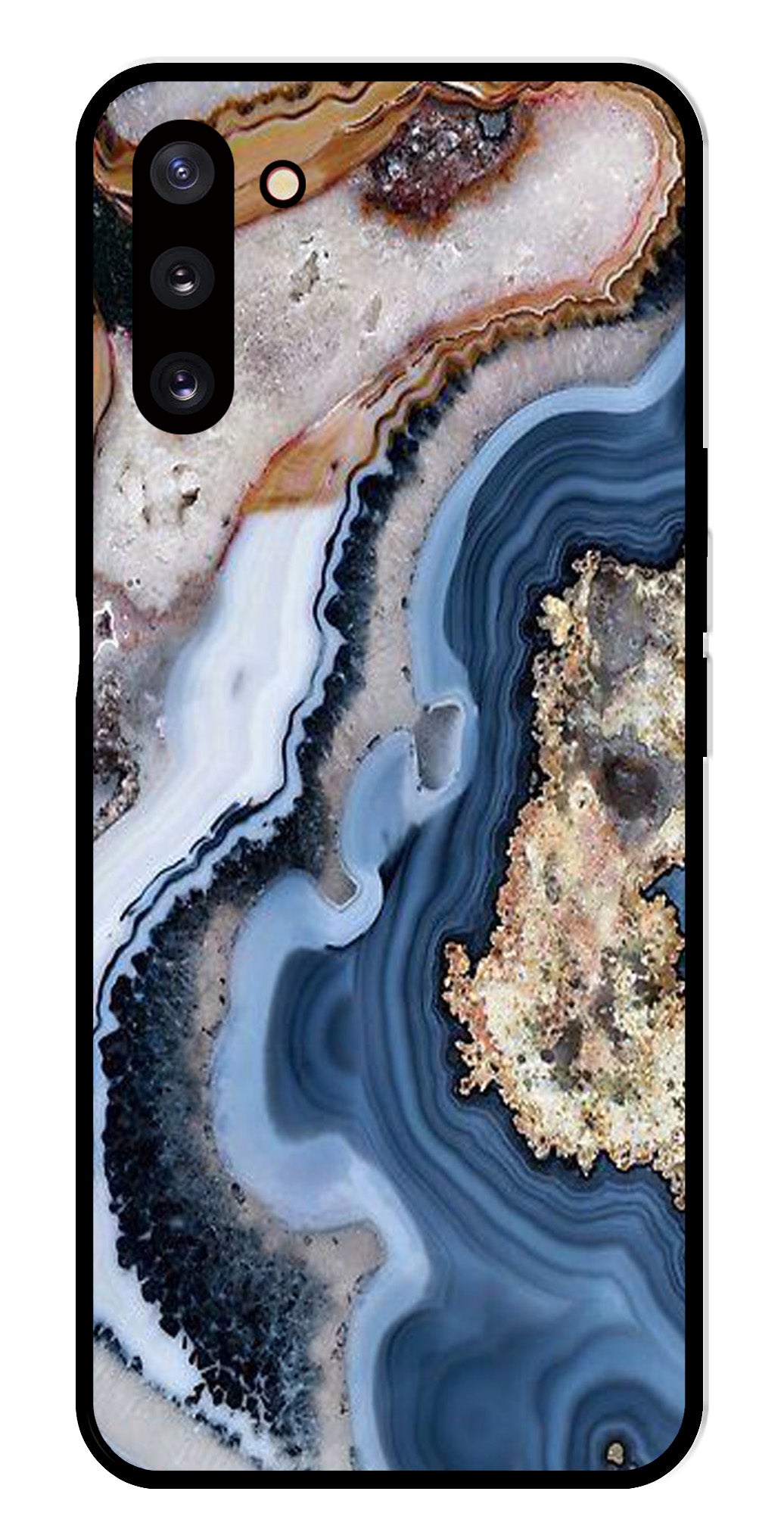 Marble Design Metal Mobile Case for Samsung Galaxy Note 10   (Design No -53)