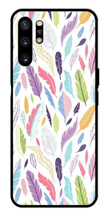 Colorful Feathers Metal Mobile Case for Samsung Galaxy Note 10 Plus