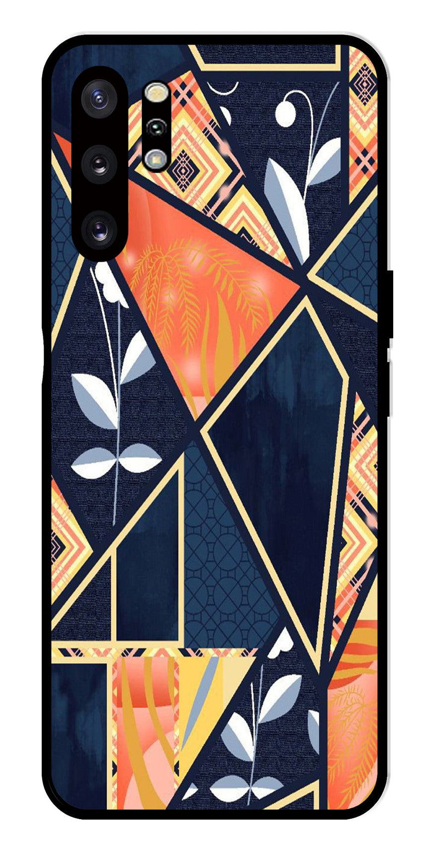 Marble Design Metal Mobile Case for Samsung Galaxy Note 10 Plus   (Design No -07)