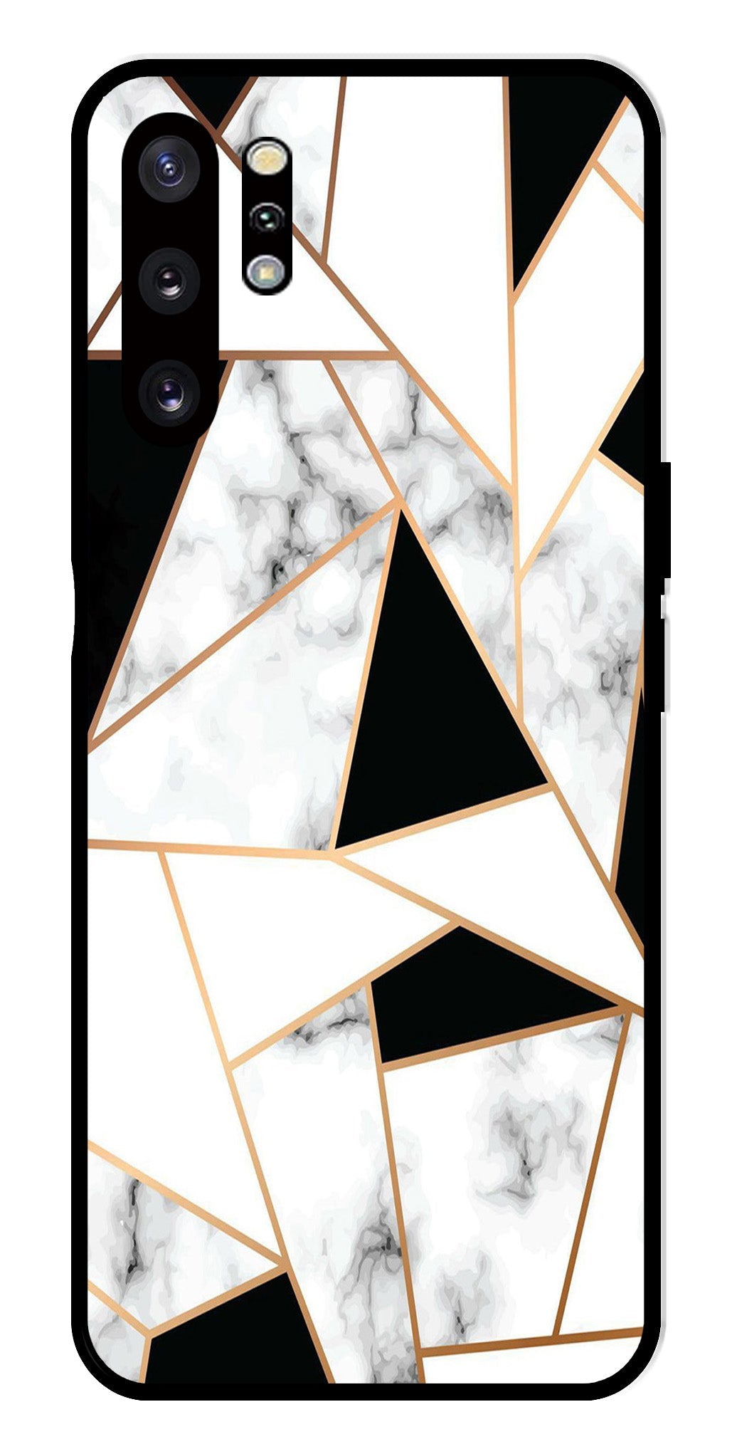 Marble Design2 Metal Mobile Case for Samsung Galaxy Note 10 Plus   (Design No -08)