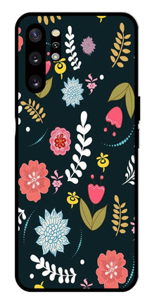 Floral Pattern2 Metal Mobile Case for Samsung Galaxy Note 10 Plus