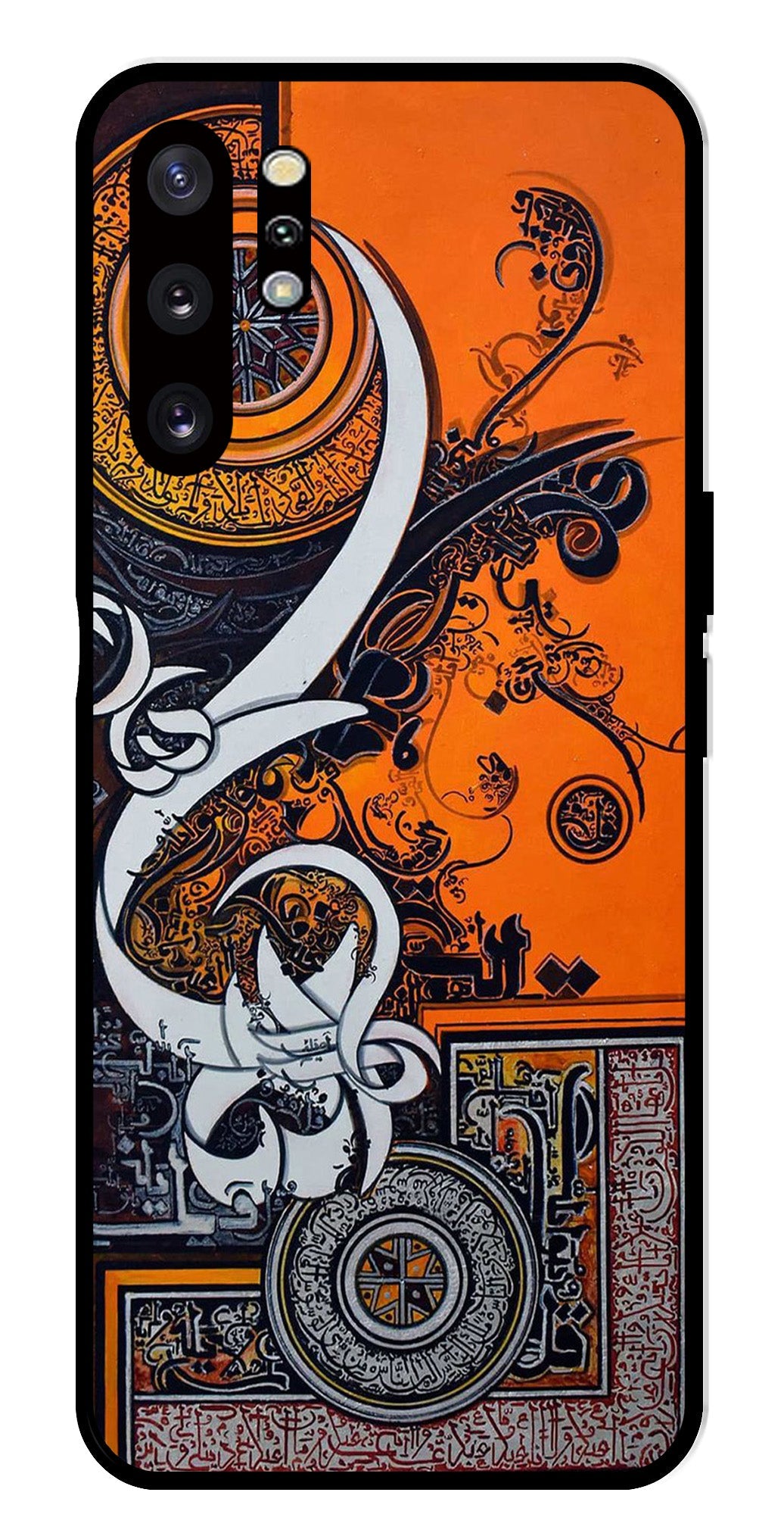 Qalander Art Metal Mobile Case for Samsung Galaxy Note 10 Plus   (Design No -16)
