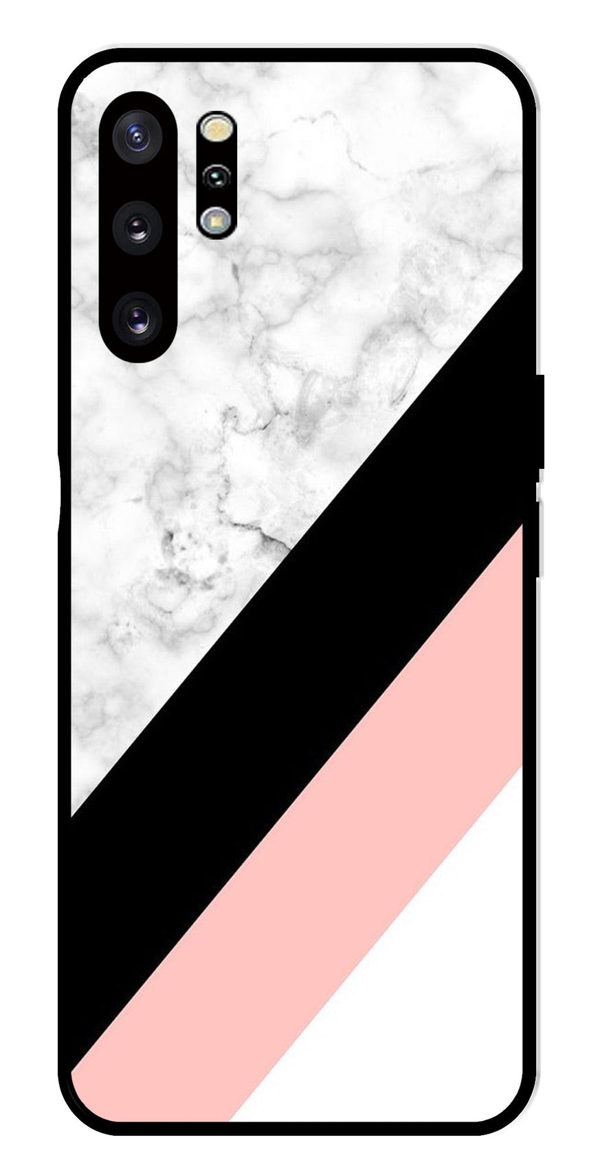 Marble Design Metal Mobile Case for Samsung Galaxy Note 10 Plus   (Design No -24)