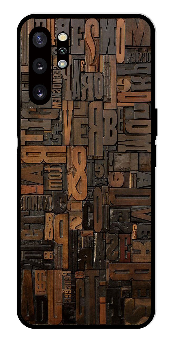 Alphabets Metal Mobile Case for Samsung Galaxy Note 10 Plus   (Design No -32)