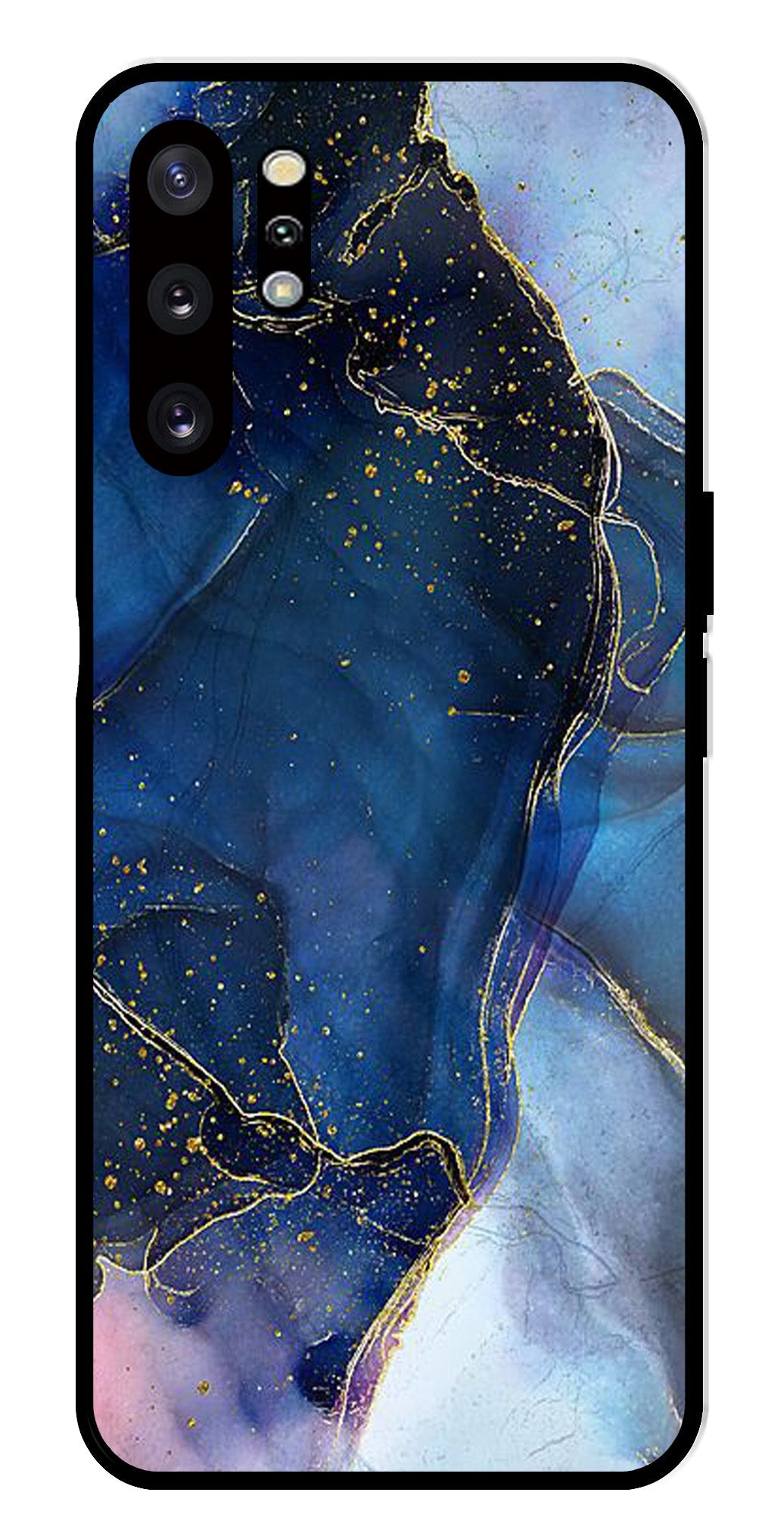 Blue Marble Metal Mobile Case for Samsung Galaxy Note 10 Plus   (Design No -34)