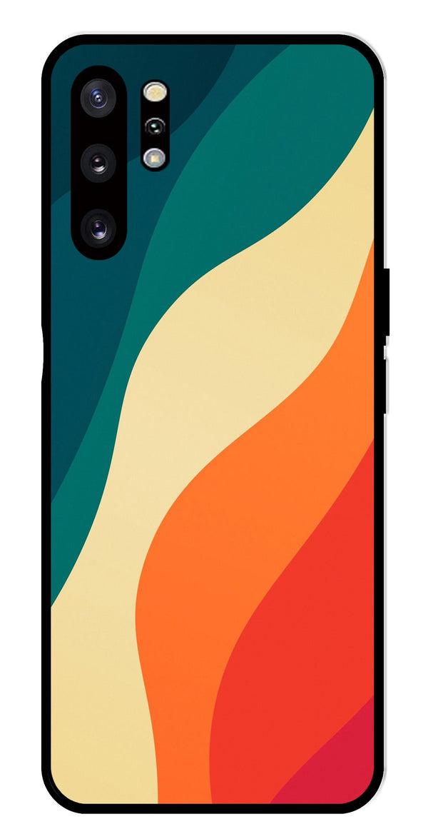Muted Rainbow Metal Mobile Case for Samsung Galaxy Note 10 Plus   (Design No -39)