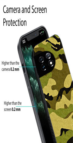 Army Pattern Metal Mobile Case for OnePlus Ace 3 Metal Case