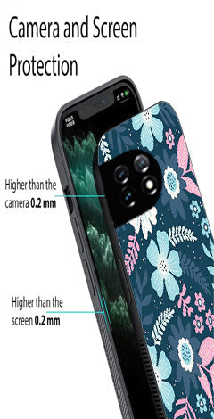 Flower Leaves Design Metal Mobile Case for OnePlus 12R 5G Metal Case