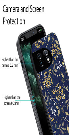 Floral Pattern  Metal Mobile Case for OnePlus Ace 3 Metal Case