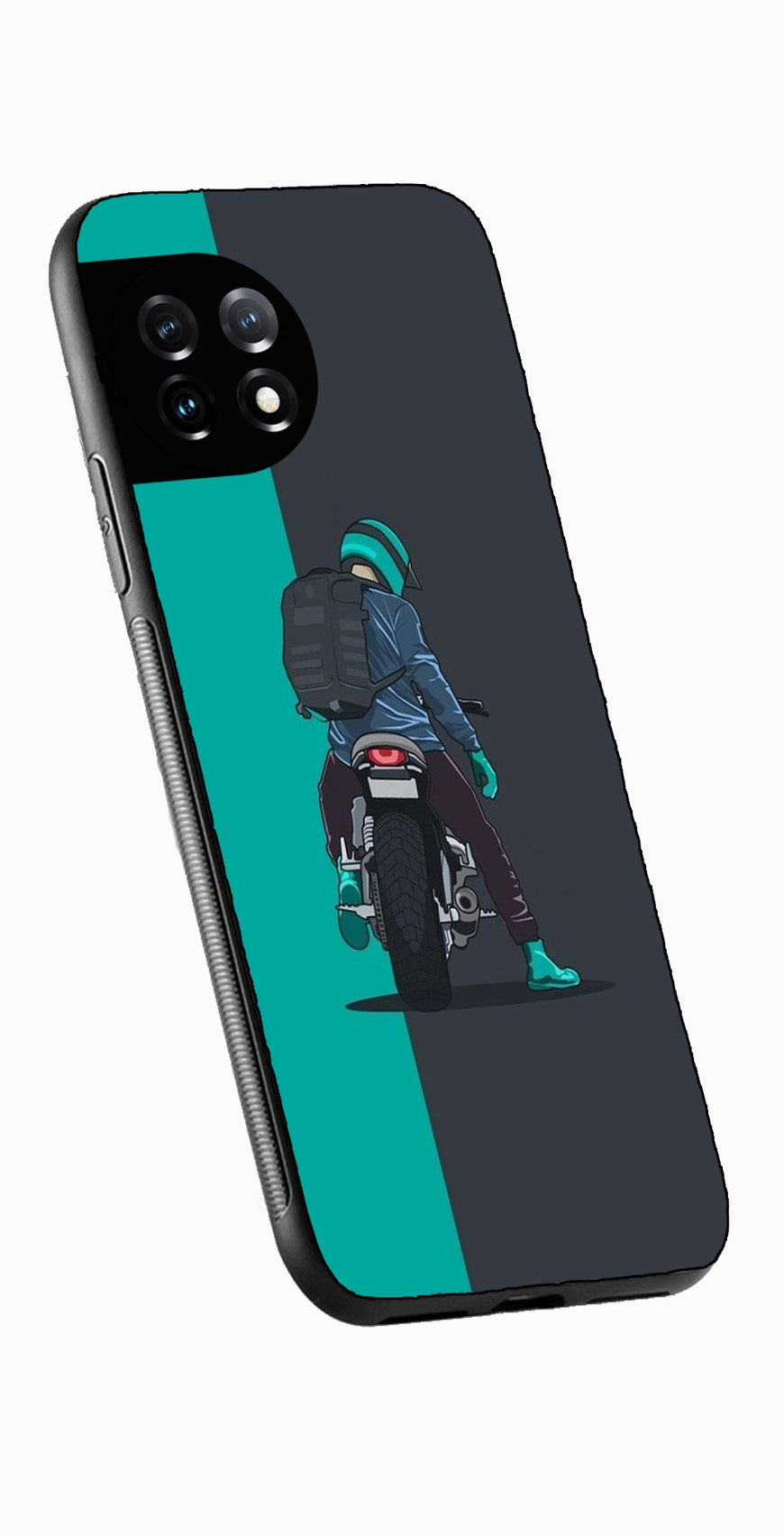 Bike Lover Metal Mobile Case for OnePlus 12R 5G Metal Case  (Design No -05)