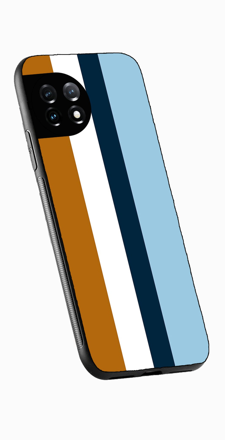 MultiColor Pattern Metal Mobile Case for OnePlus 12R 5G Metal Case  (Design No -17)