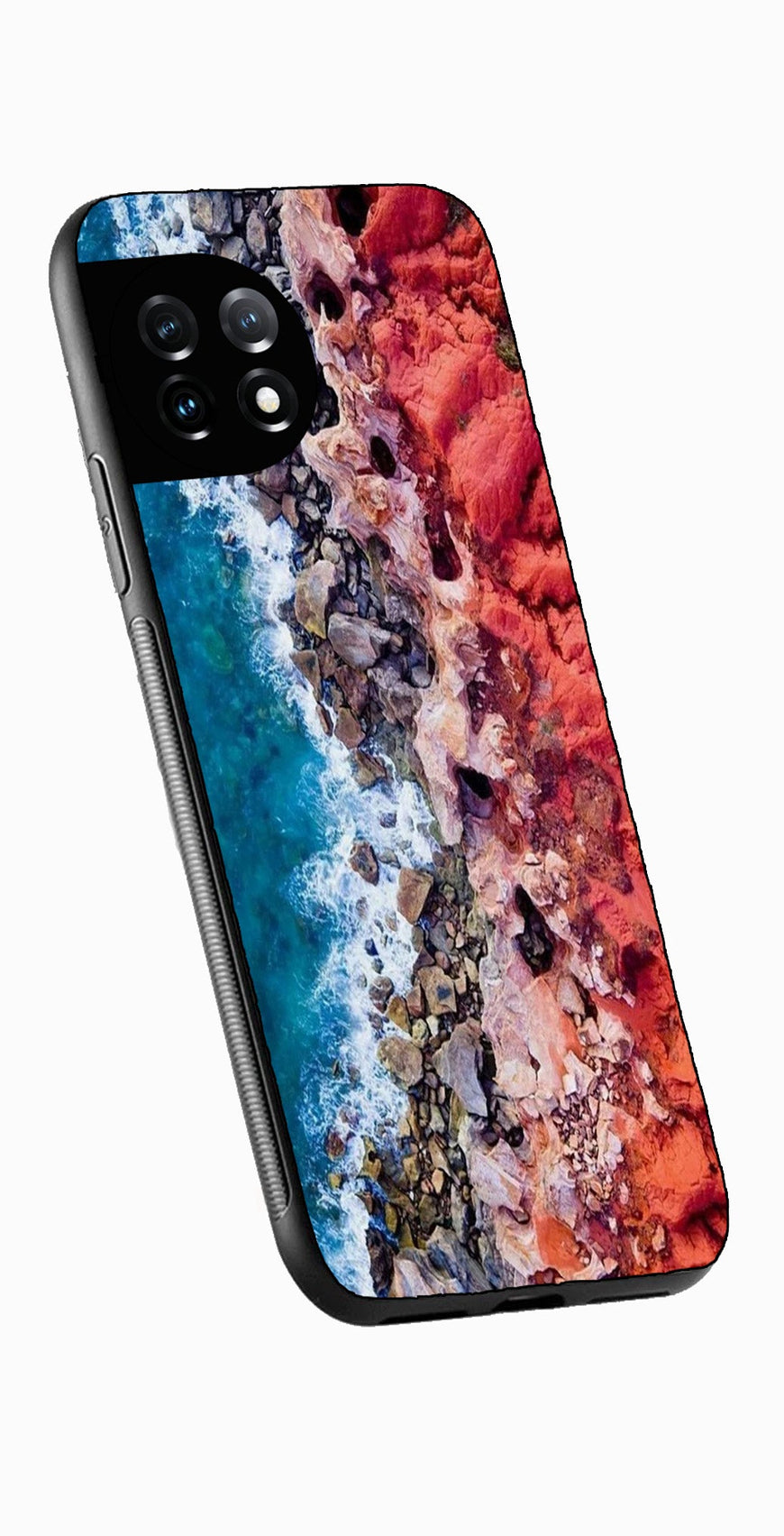 Sea Shore Metal Mobile Case for OnePlus Ace 3 Metal Case  (Design No -18)