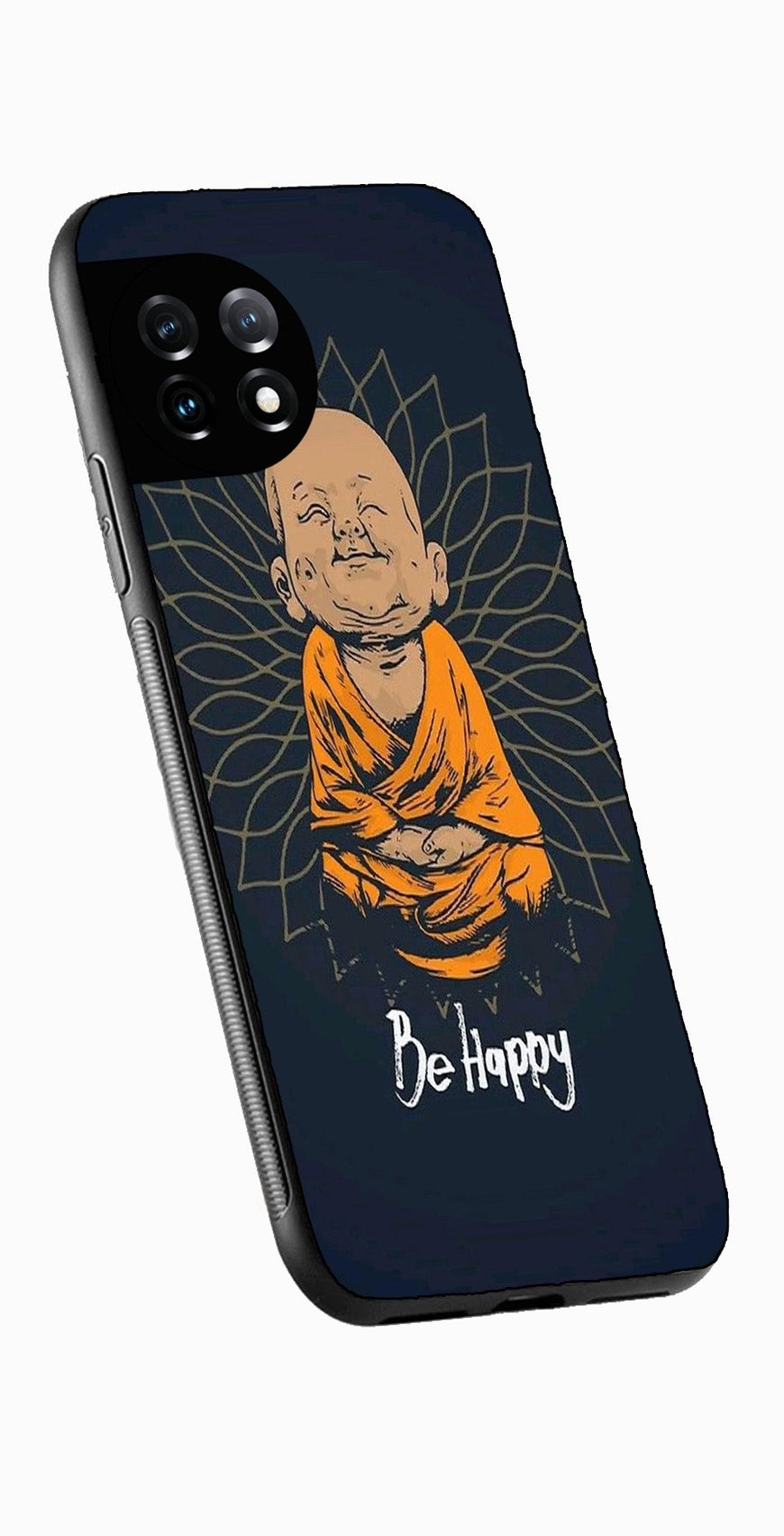 Be Happy Metal Mobile Case for OnePlus 12 5G Metal Case  (Design No -27)