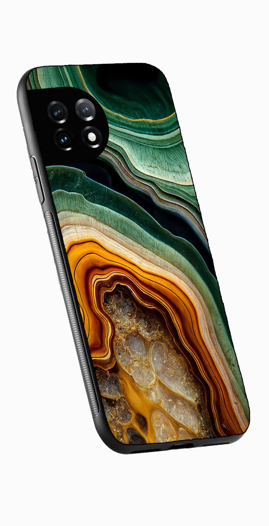 Marble Design Metal Mobile Case for OnePlus 12R 5G Metal Case  (Design No -28)