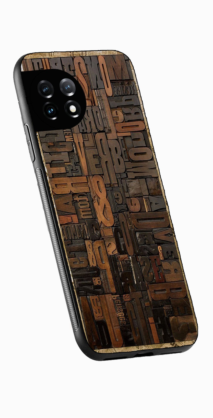 Alphabets Metal Mobile Case for OnePlus 12R 5G Metal Case  (Design No -32)