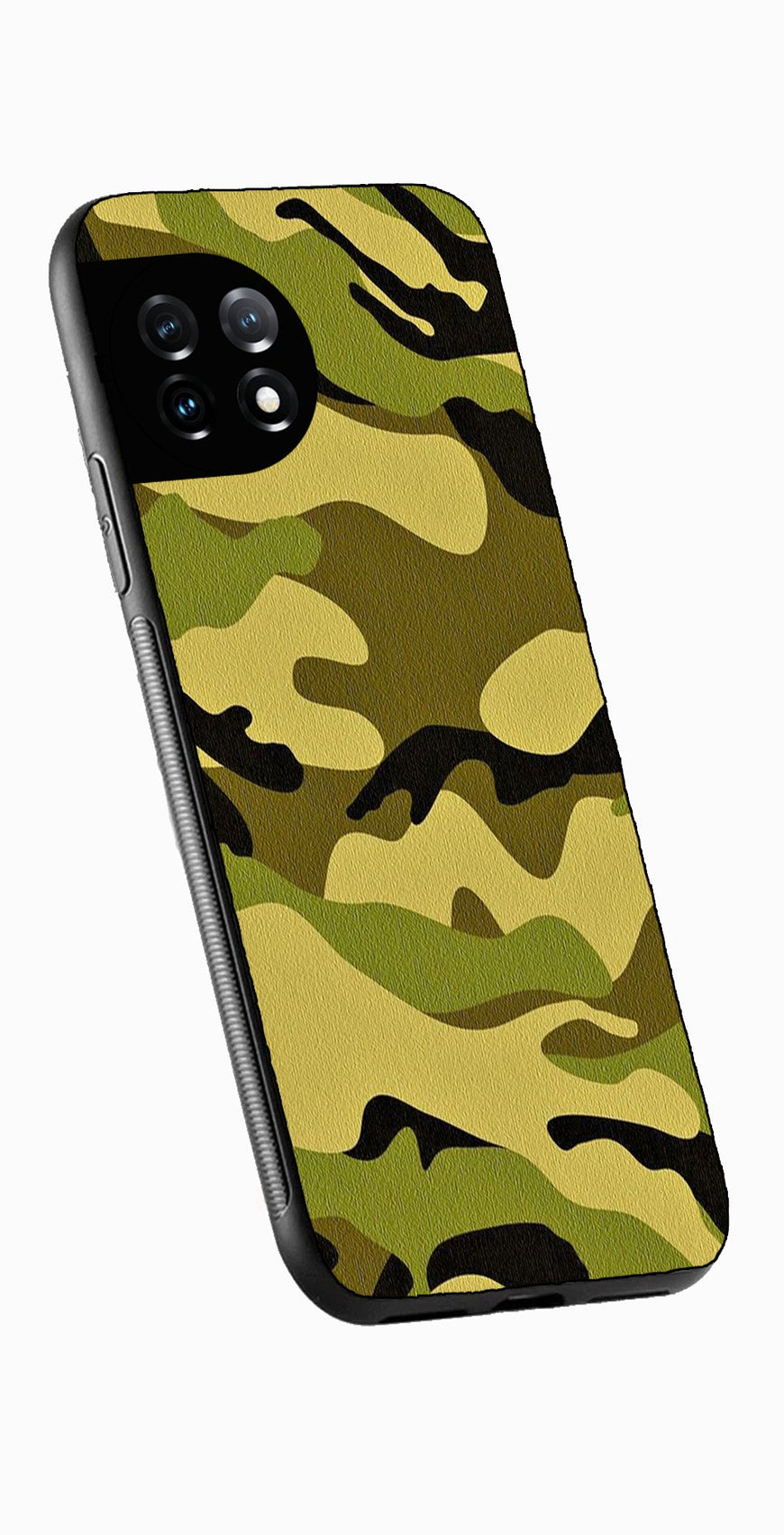 Army Pattern Metal Mobile Case for OnePlus Ace 3 Metal Case  (Design No -35)