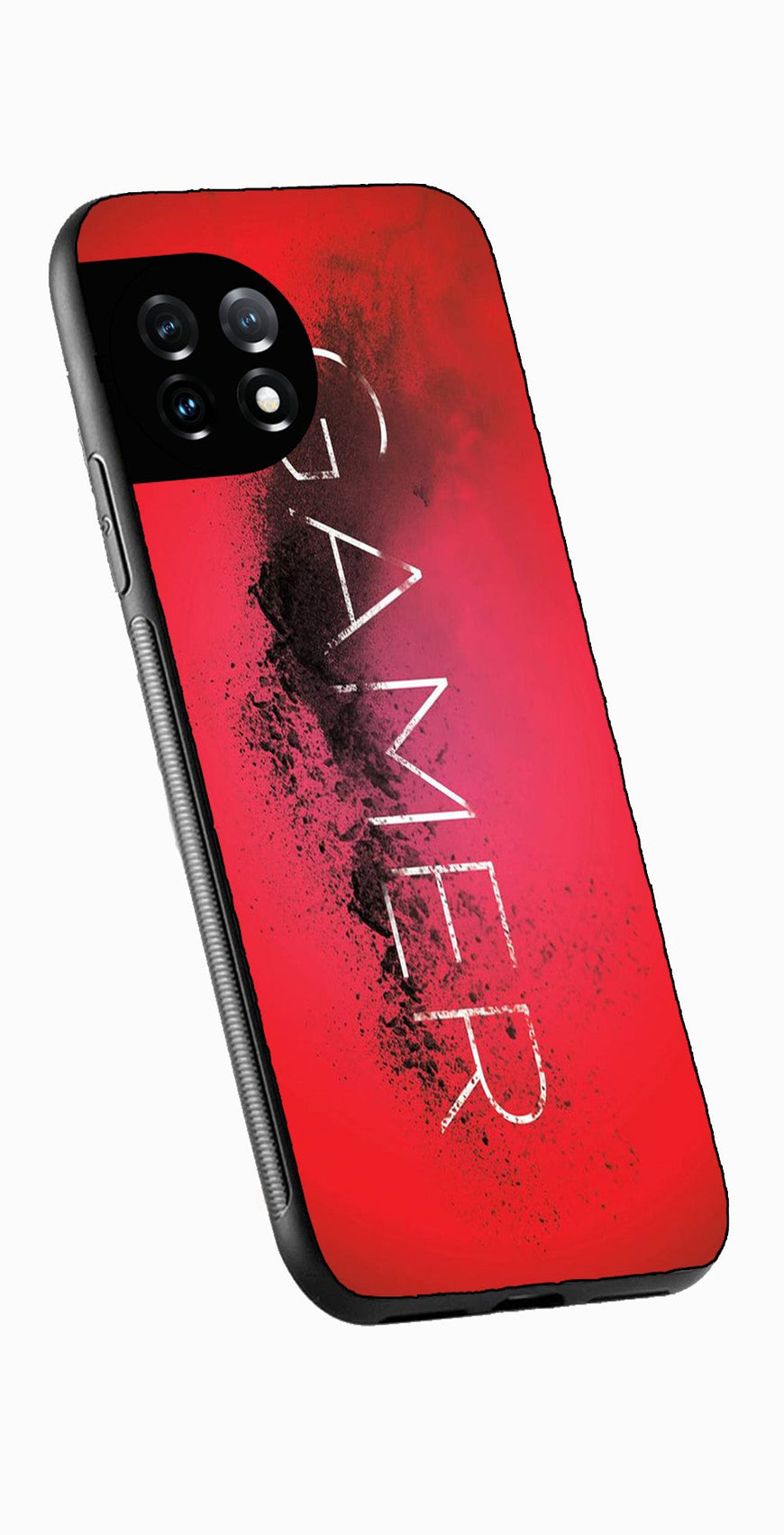 Gamer Pattern Metal Mobile Case for OnePlus 12R 5G Metal Case  (Design No -41)