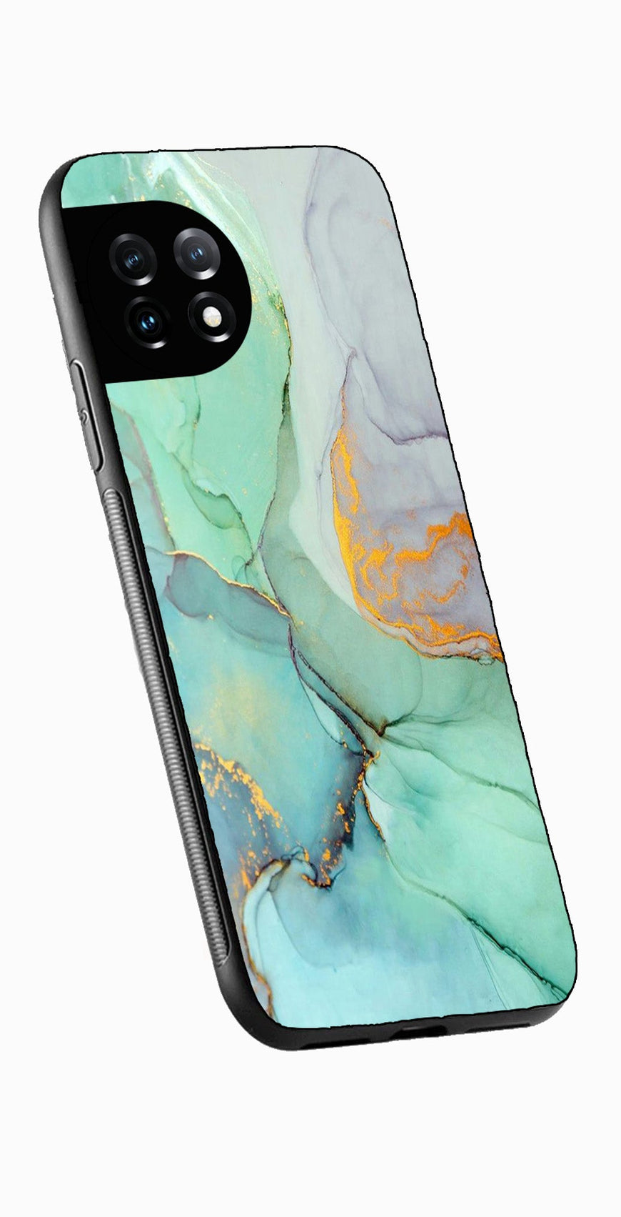 Marble Design Metal Mobile Case for OnePlus 12R 5G Metal Case  (Design No -46)